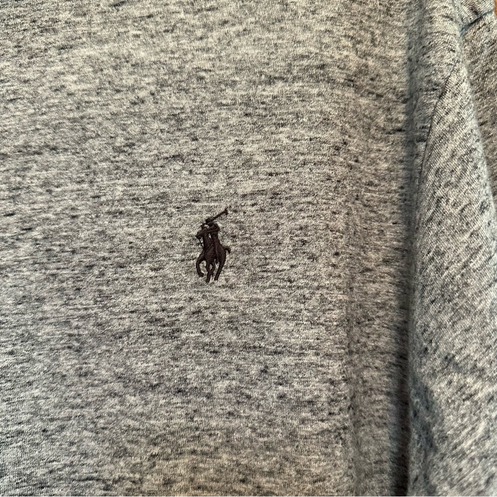 Polo Ralph Lauren heathered gray tshirt. EUC Size 1X Big - Picture 4 of 4